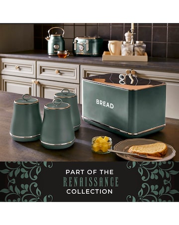 Tower Renaissance Green Bread Bin