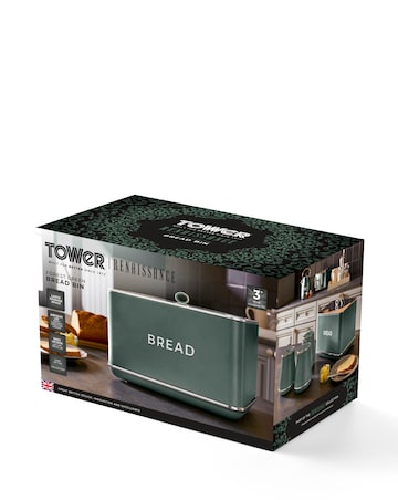 Tower Renaissance Green Bread Bin