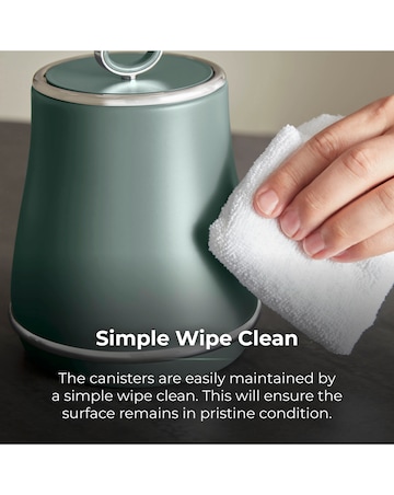 Tower Renaissance Green Set of 3 Canisters