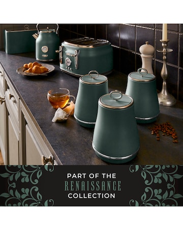 Tower Renaissance Green Set of 3 Canisters