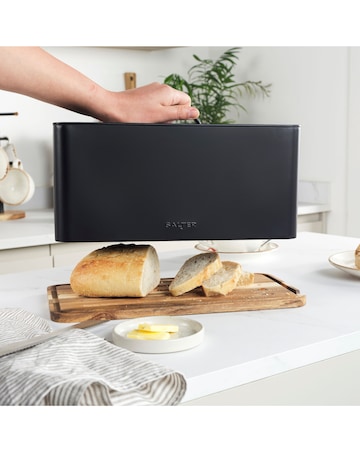 Salter Toronto Bread Bin with Chopping Board Base