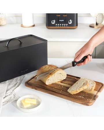 Salter Toronto Bread Bin with Chopping Board Base