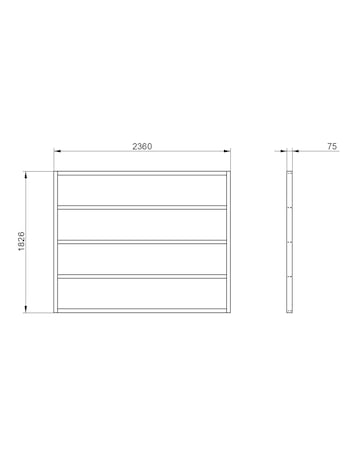 Forest Garden 8 x 6ft Wooden Shed Base