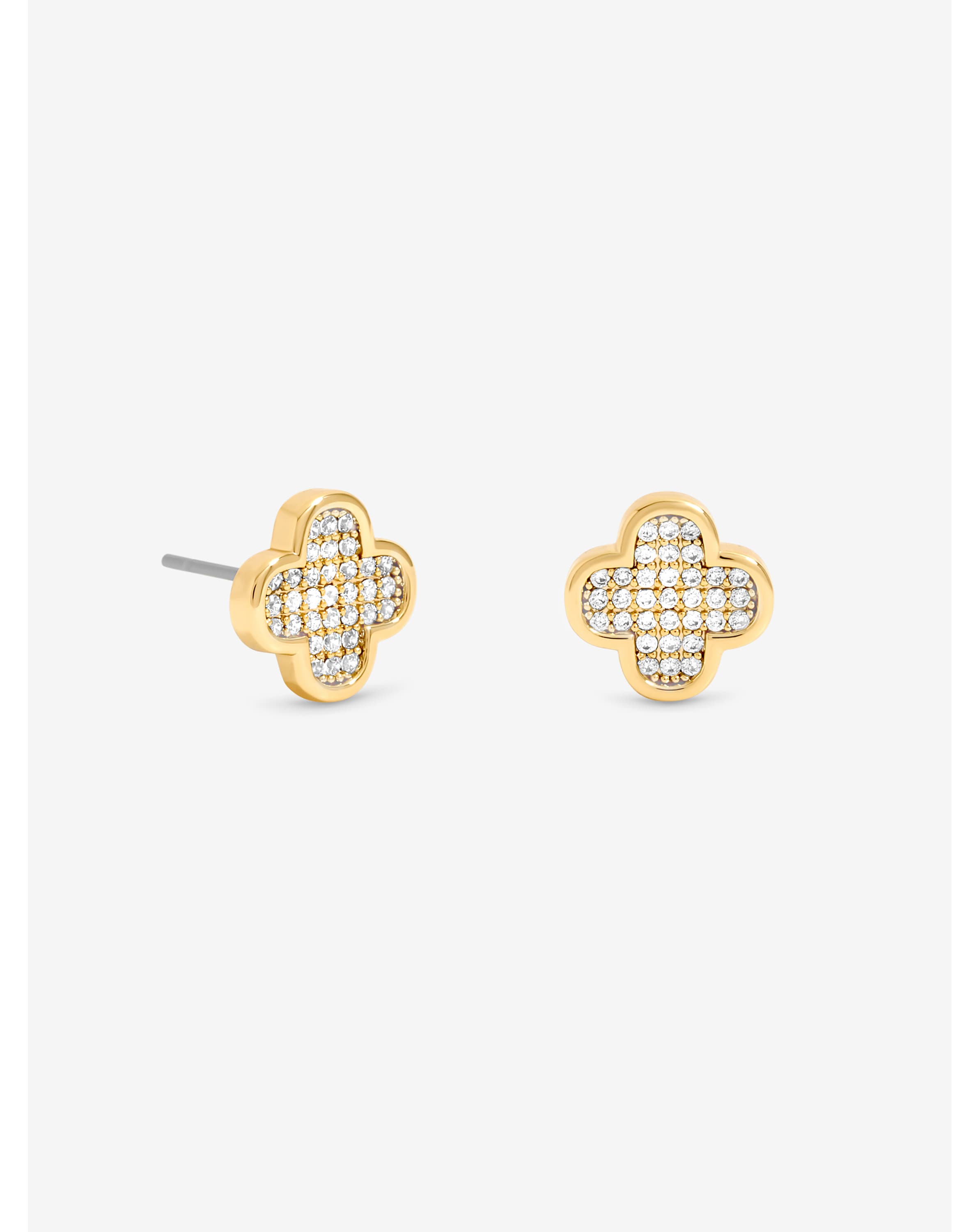 Gold Plated Micro Pave Studs