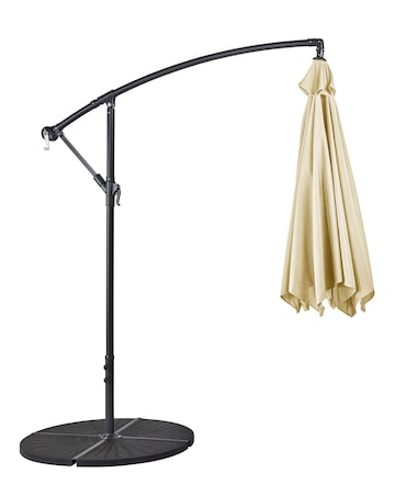 Cream Elton 3m Cantilever Garden Parasol