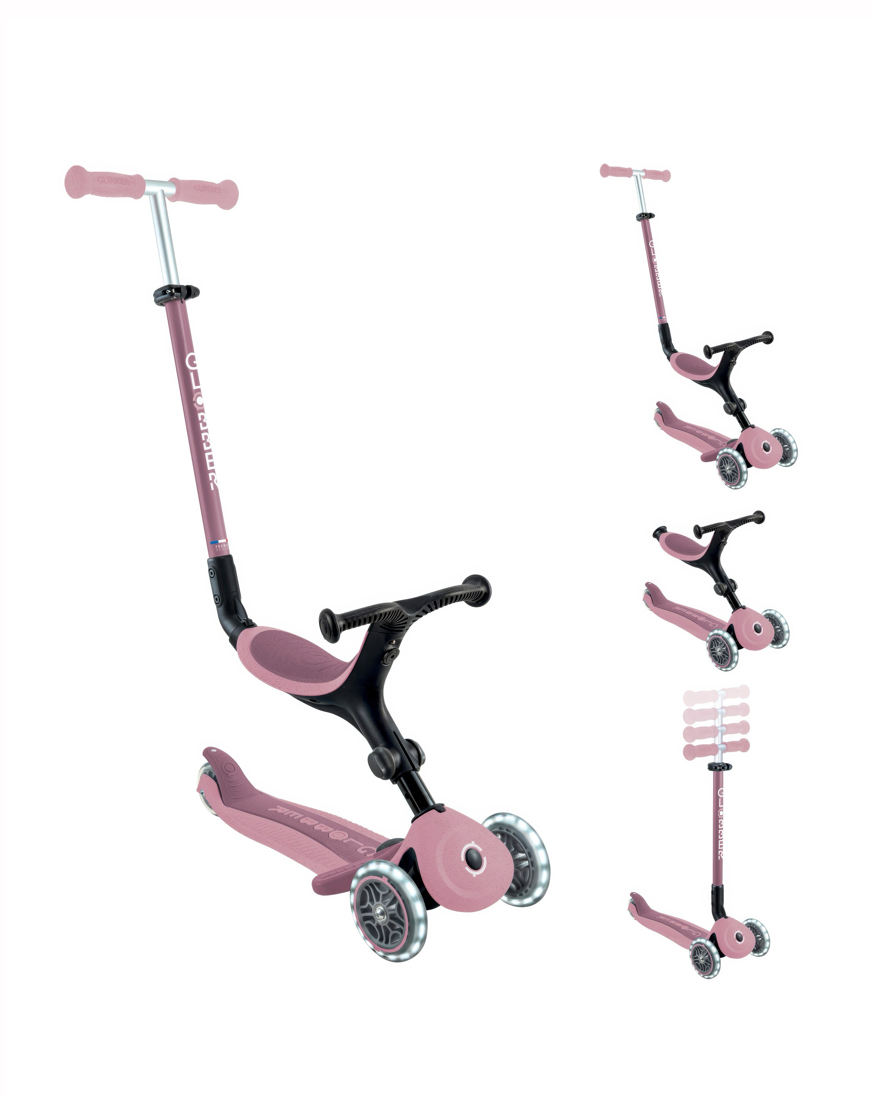 Globber Go Up Active Eco Ride On - Berry