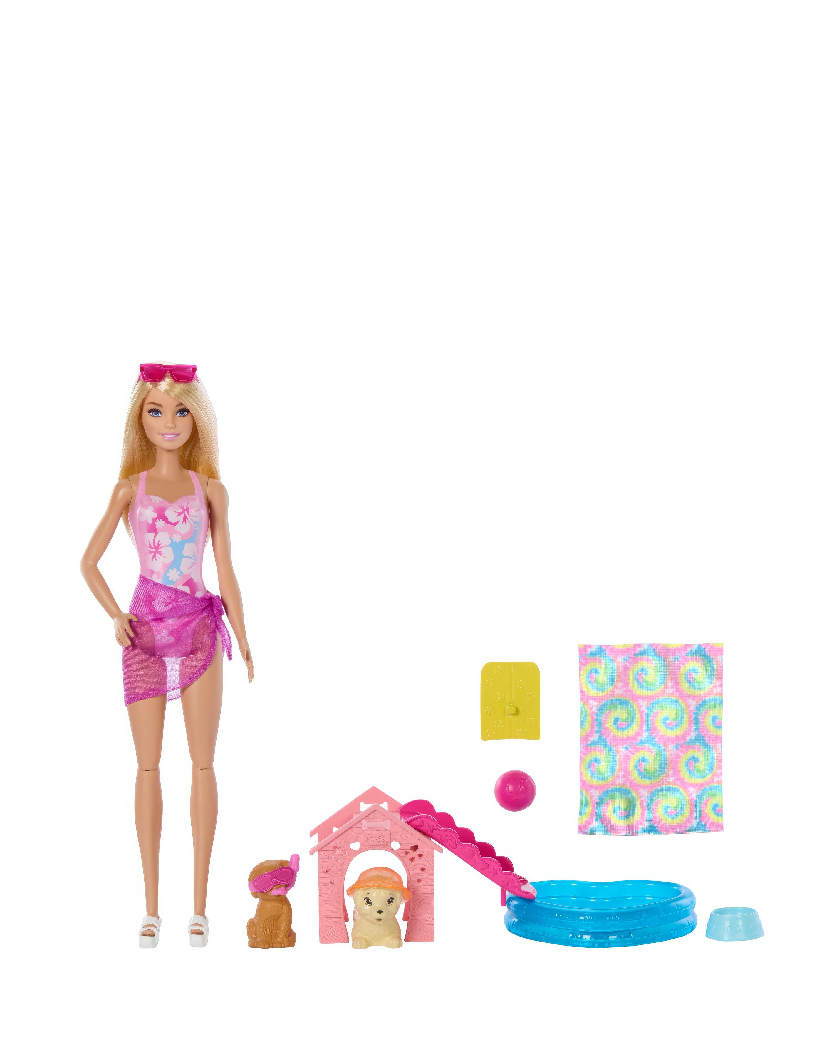 Barbie Puppy Pool Party Playset