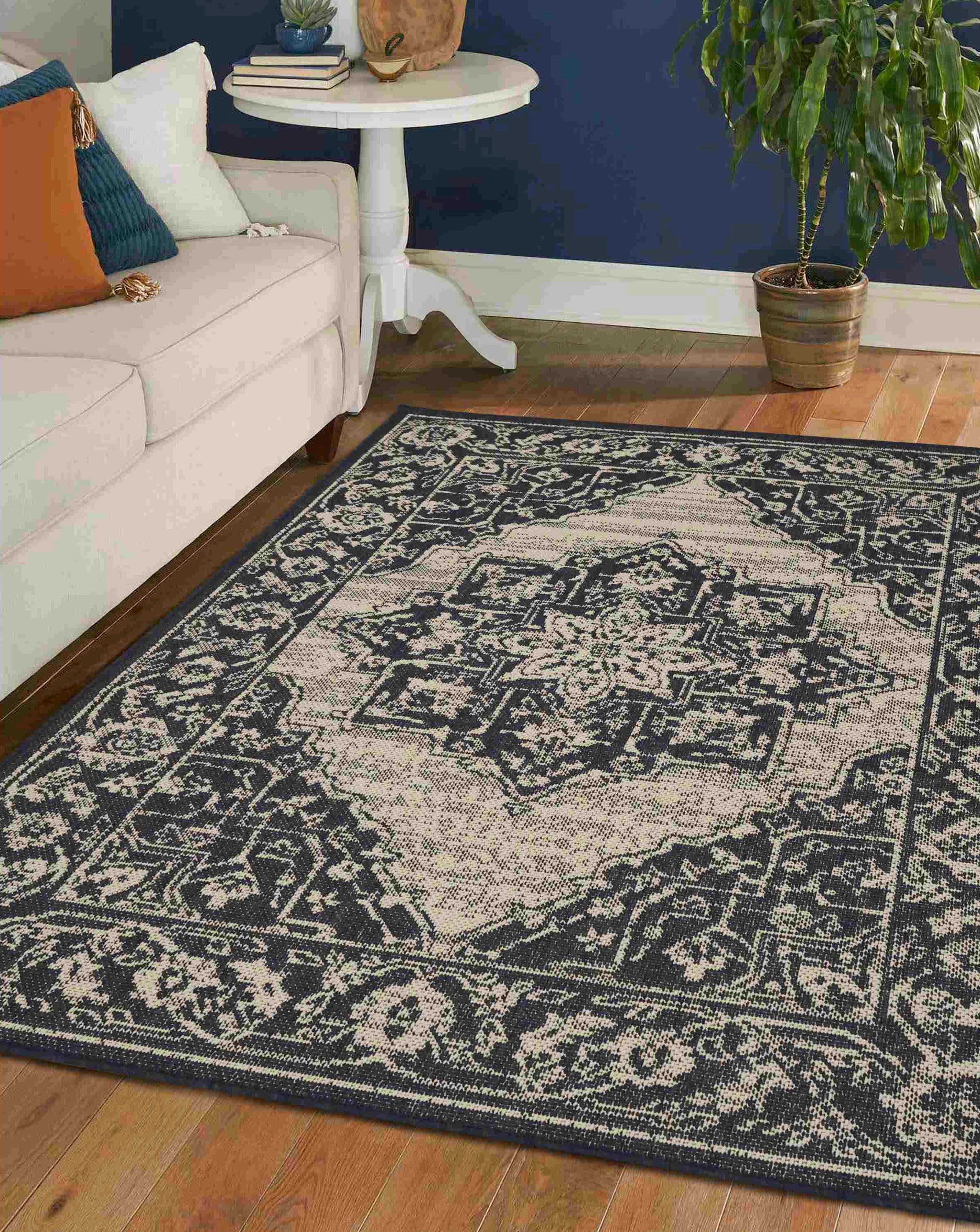 Gel Backed Medallion Rug