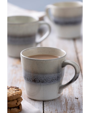Mason Cash Reactive Fade Set of 4 Mugs Cream