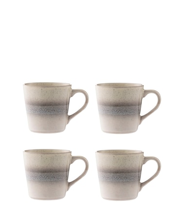 Mason Cash Reactive Fade Set of 4 Mugs Cream