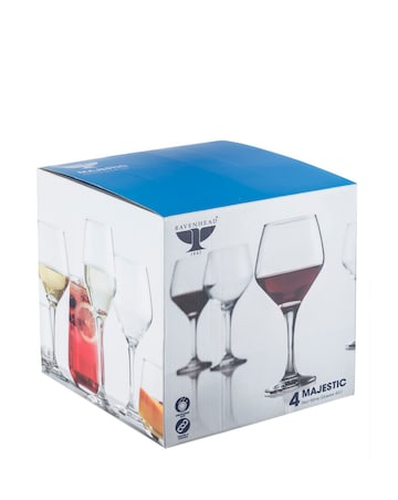 Ravenhead Majestic Set of 4 Red Wine Glasses