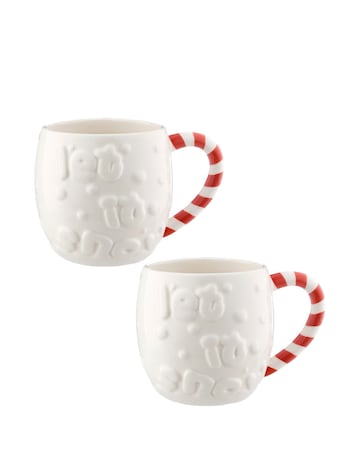 Price & Kensington Let it Snow Set of 2 Mugs