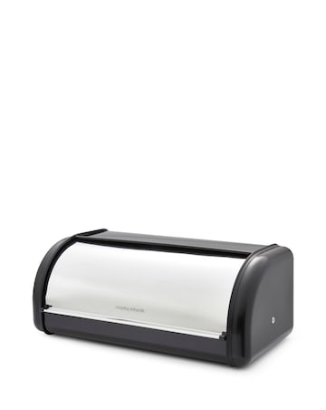 Morphy Richards Roll Front Bread Bin - Black