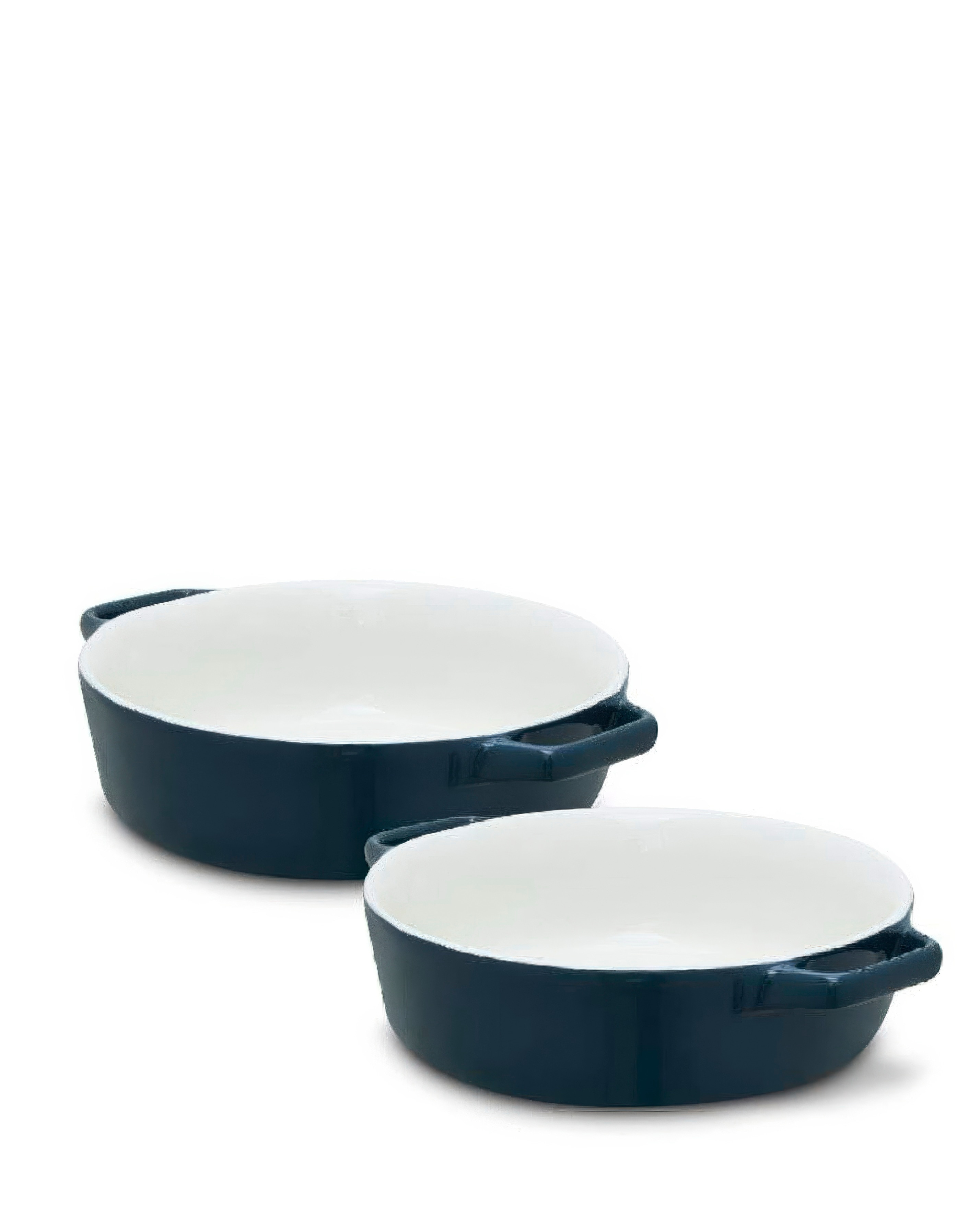 Barbary & Oak 2 Round Dishes Teal
