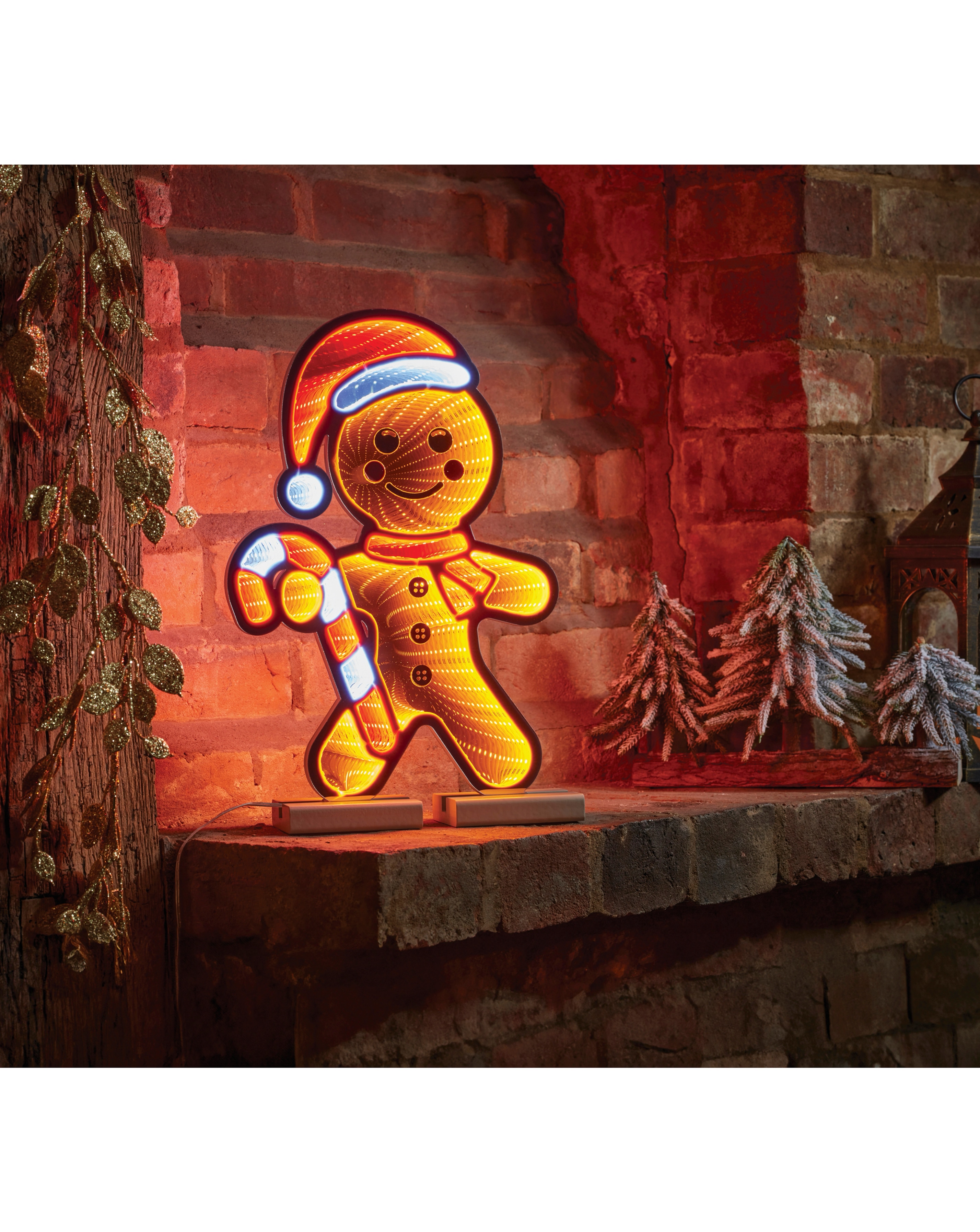Three Kings 40cm Mr Gingerbread Light