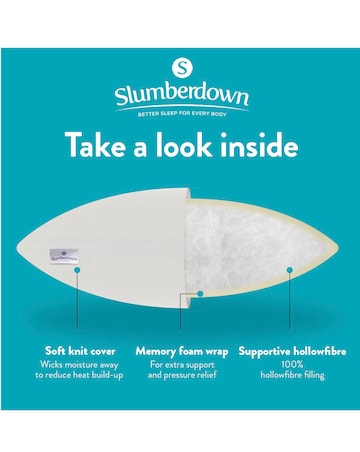 Slumberdown Memory Foam Plus Pillow