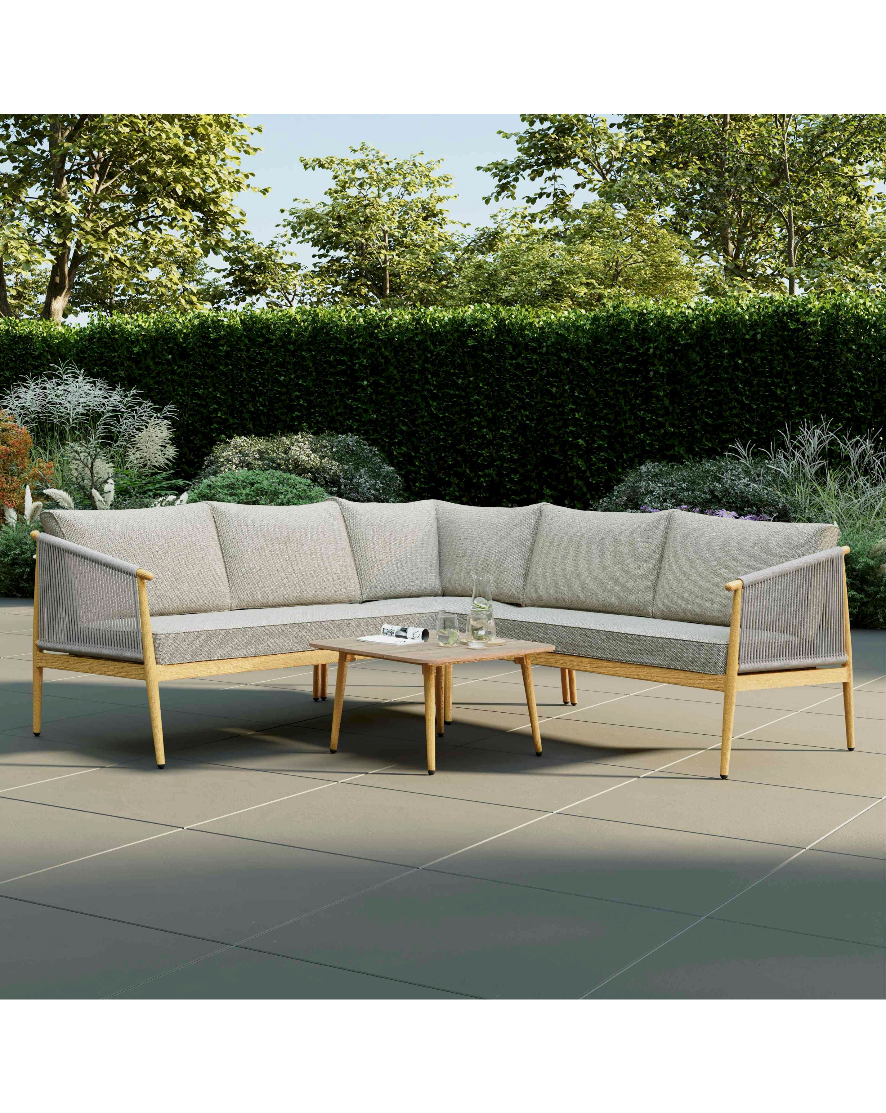 Charles Bentley Rope Weave Corner Set