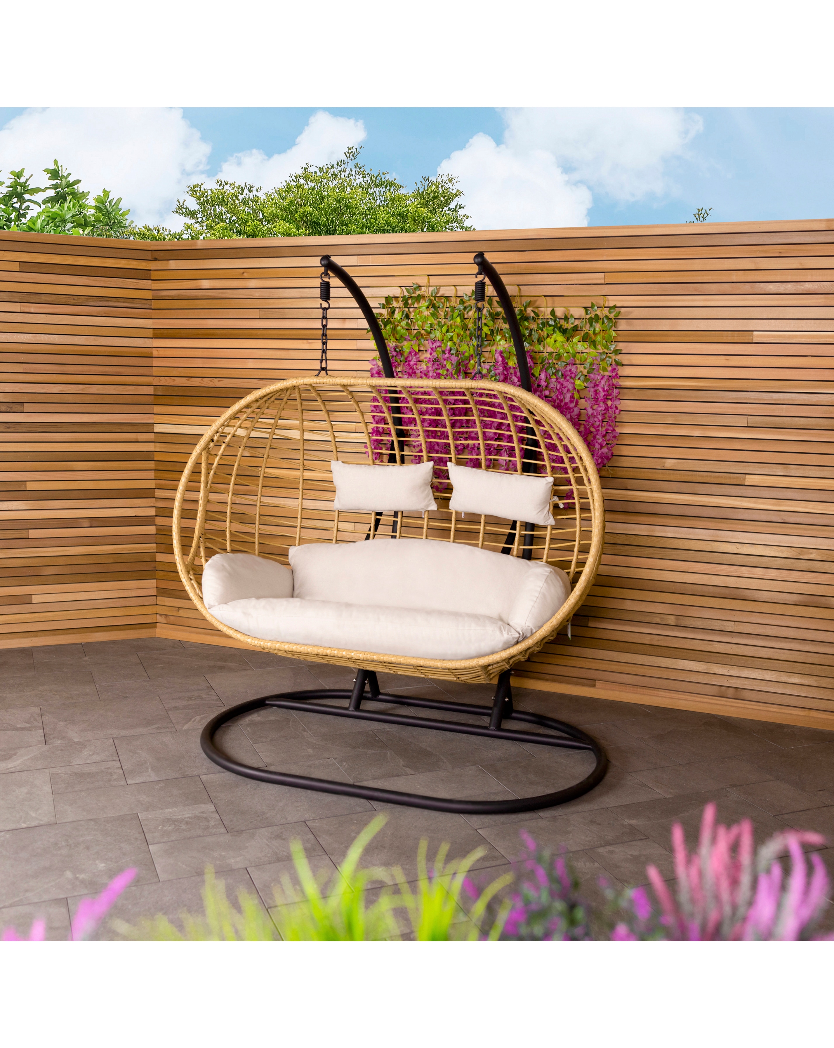 Double Hanging Swing Chair