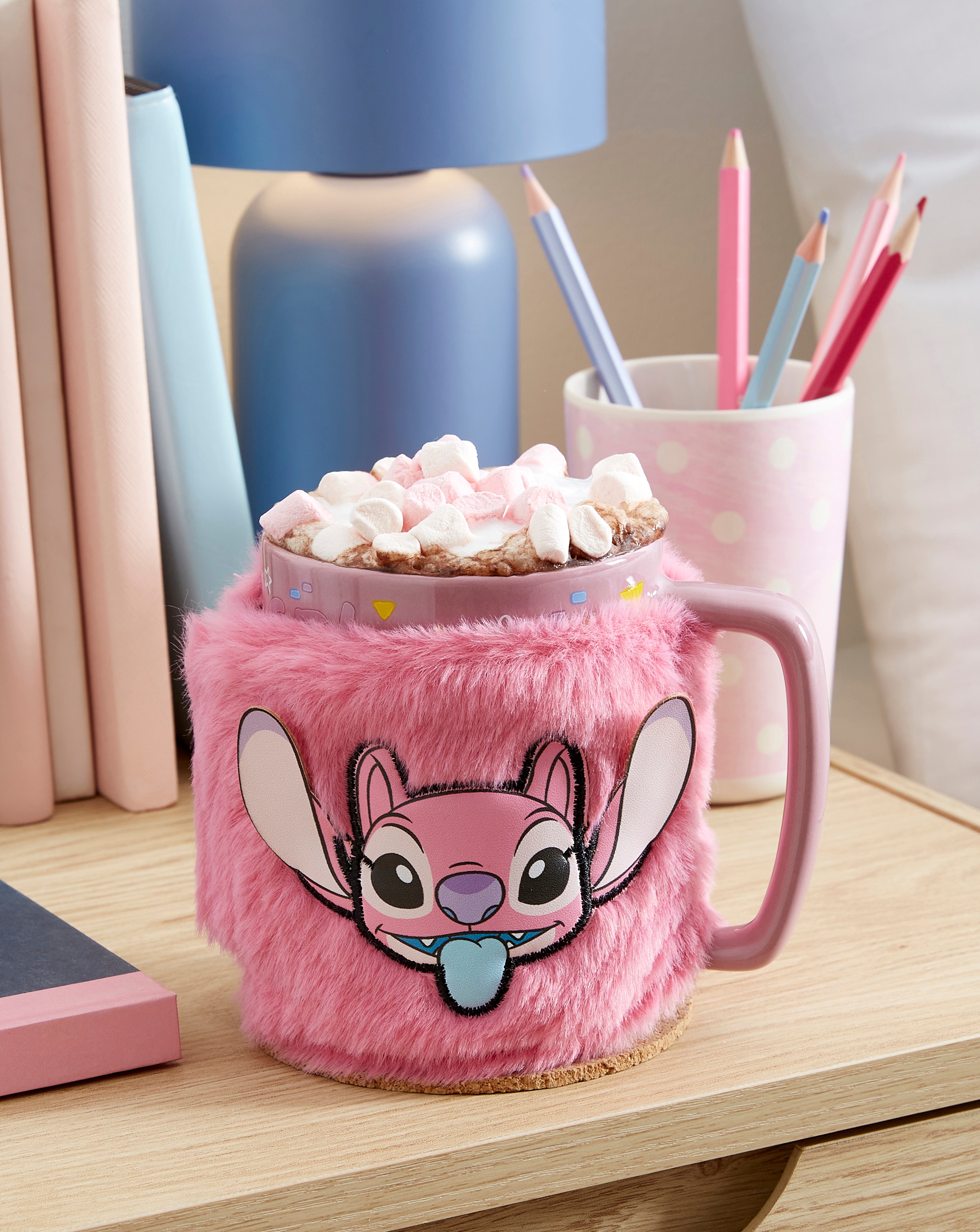 Lilo & Stitch Angel Face Fuzzy Mug