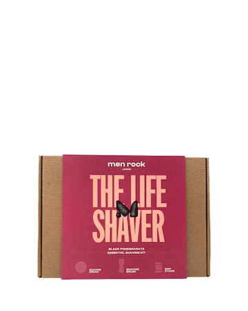 Men Rock Shaving Gift Set Black Pomegrante