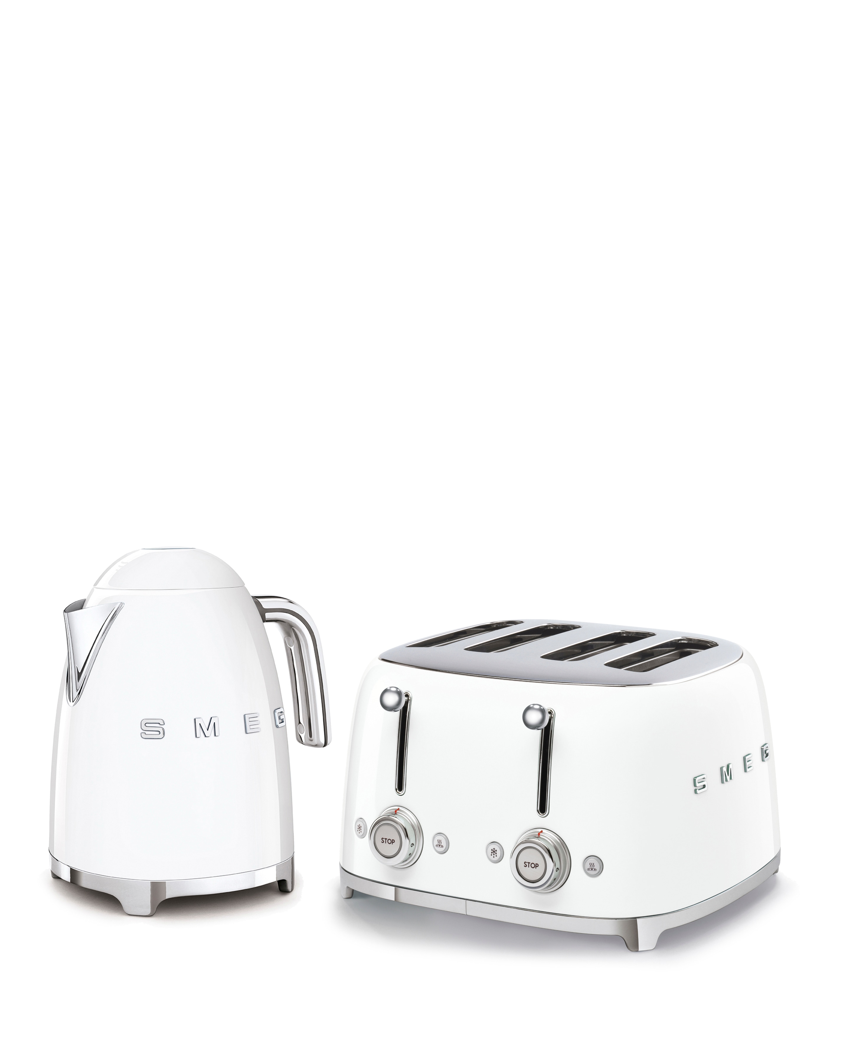SMEG KETTLE WHITE 4 BUNDLE TOASTER