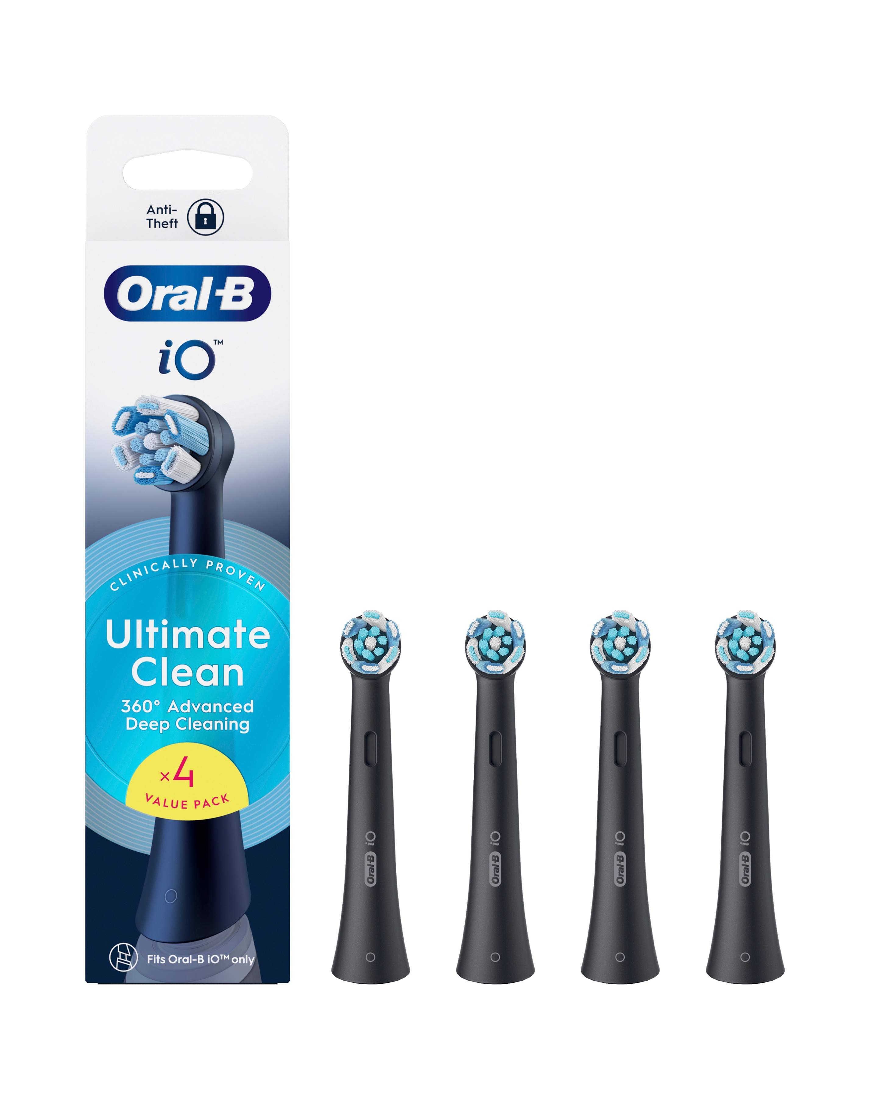 Oral-B iO Black Refill heads 4 Pack