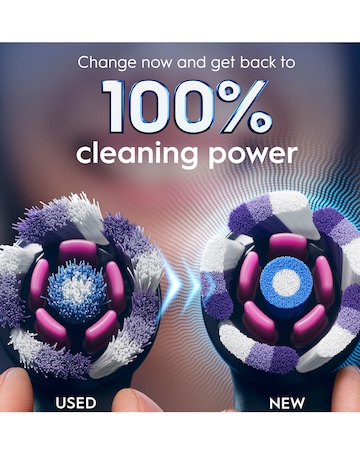 Oral-B iO Radiant White Black Refill heads 4 Pack