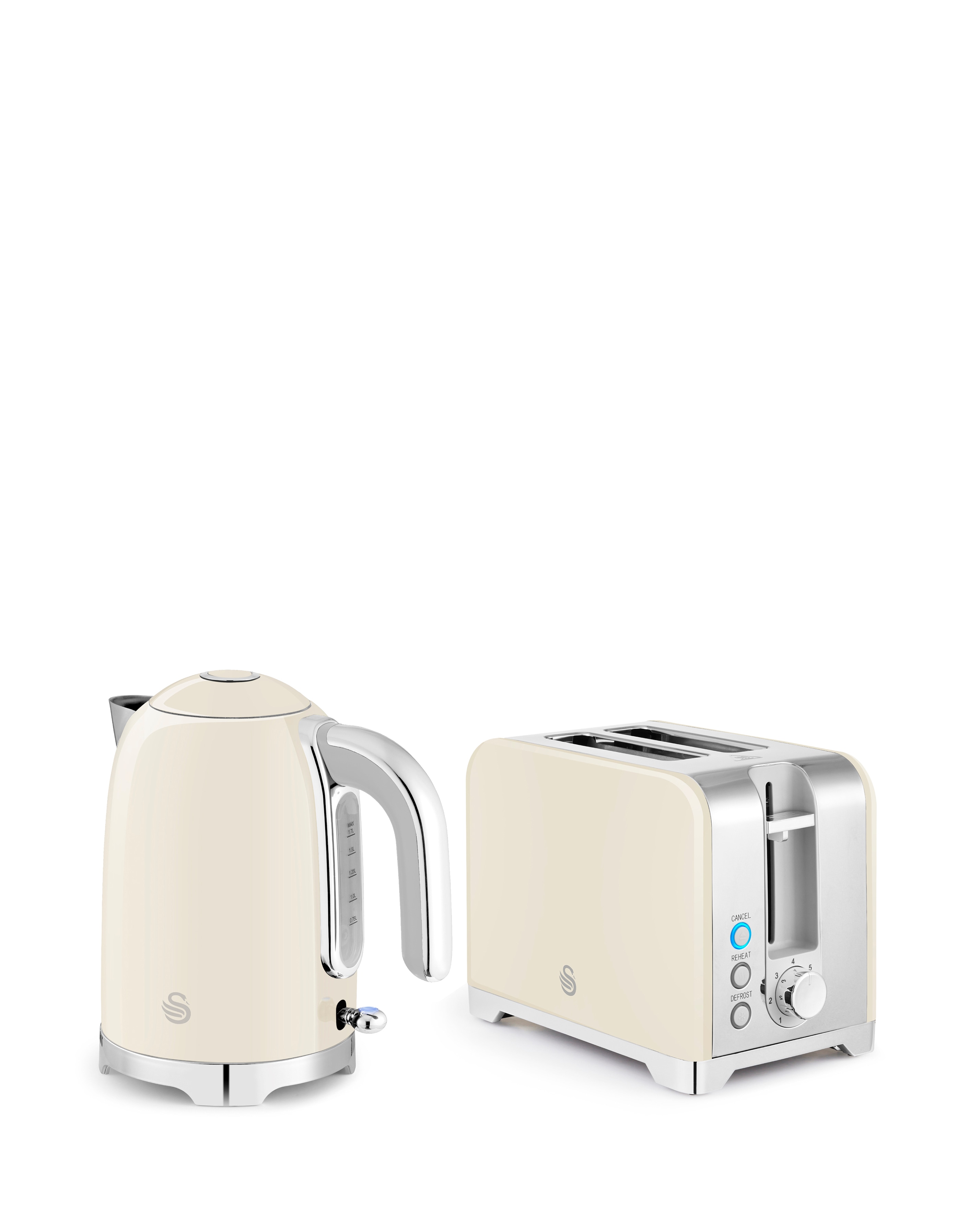 Swan Solace Kettle & Toaster Set Cream