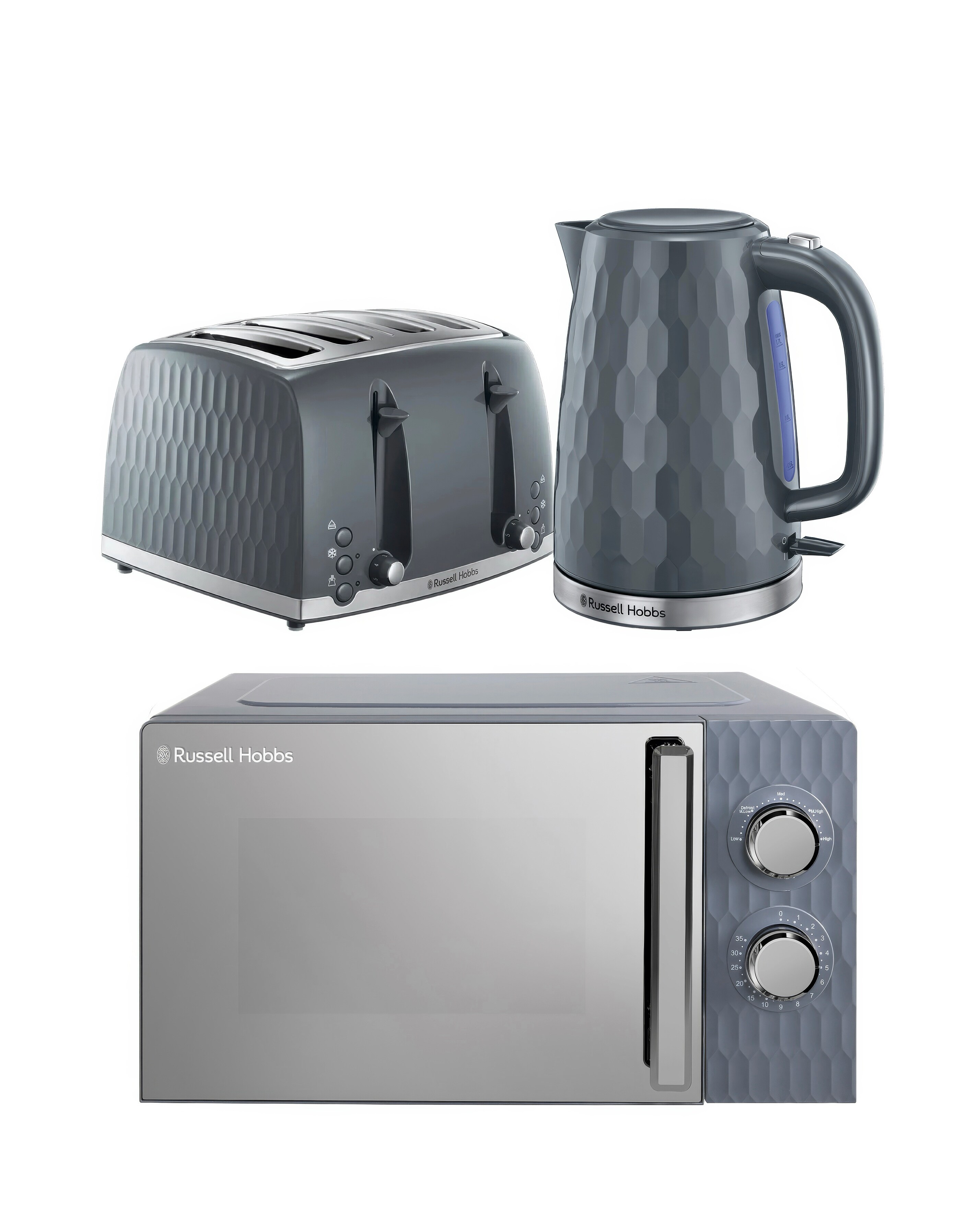 Russell Hobbs Grey Honeycomb Bundle