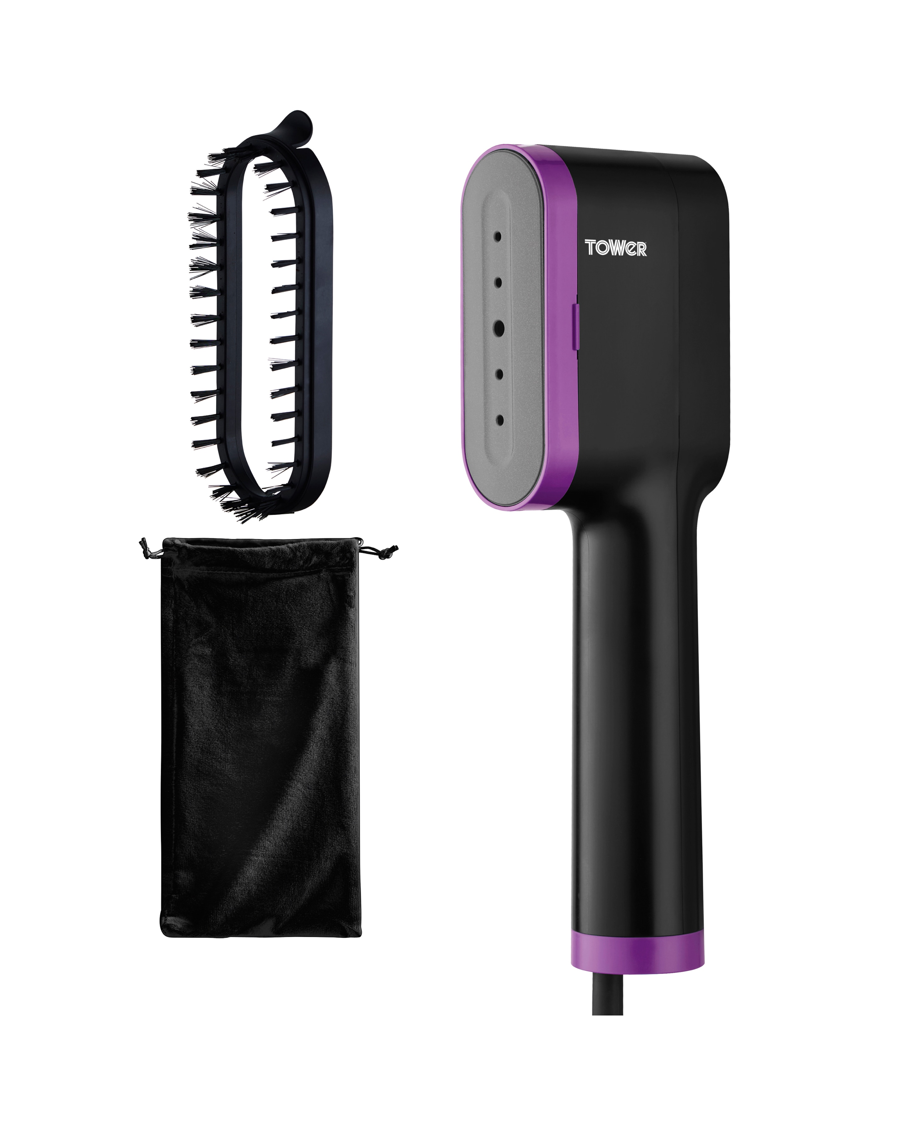 Tower 1400W Digital Garment Steamer-Prpl