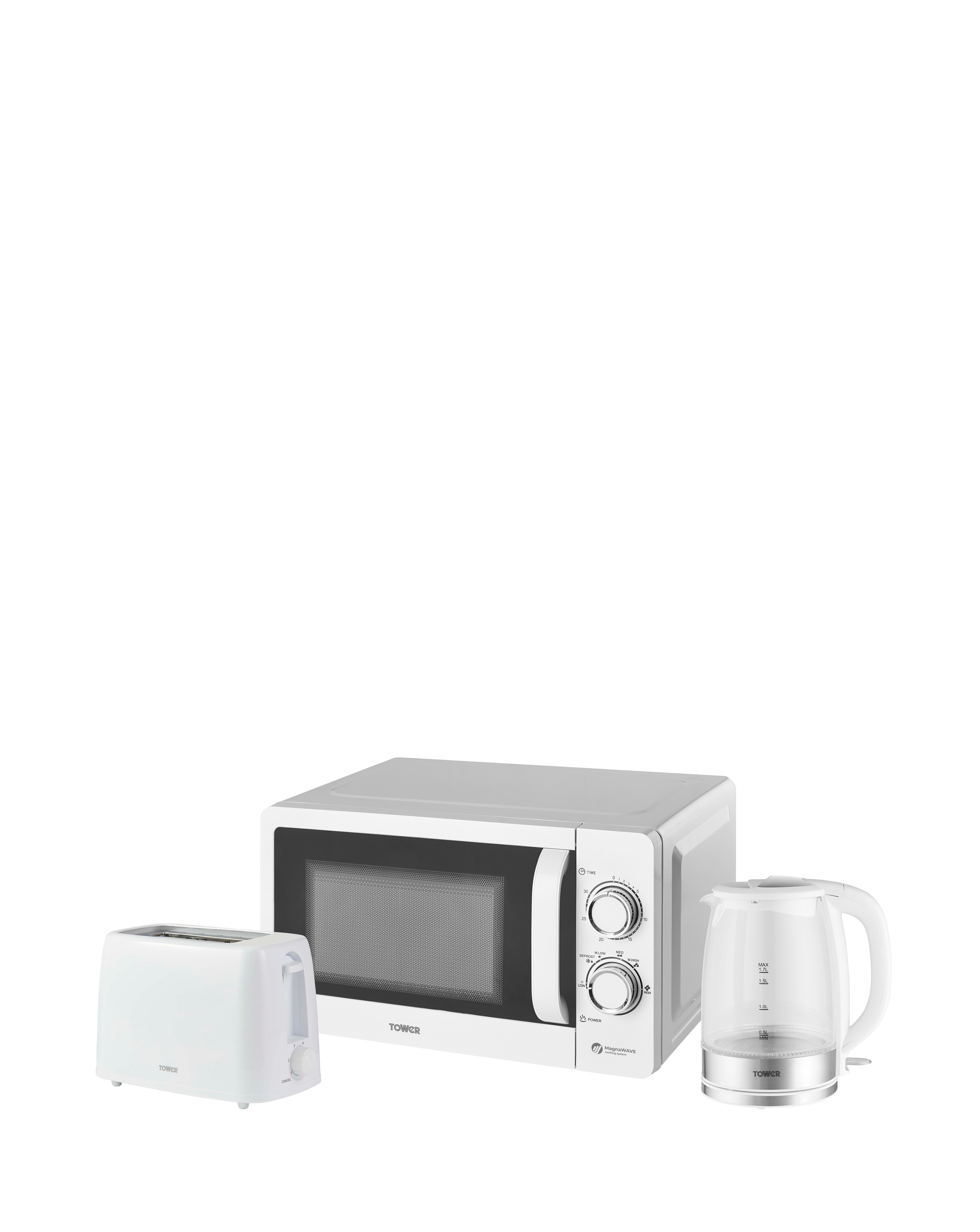 New In - Tower Kettle, Toaster, Microwave