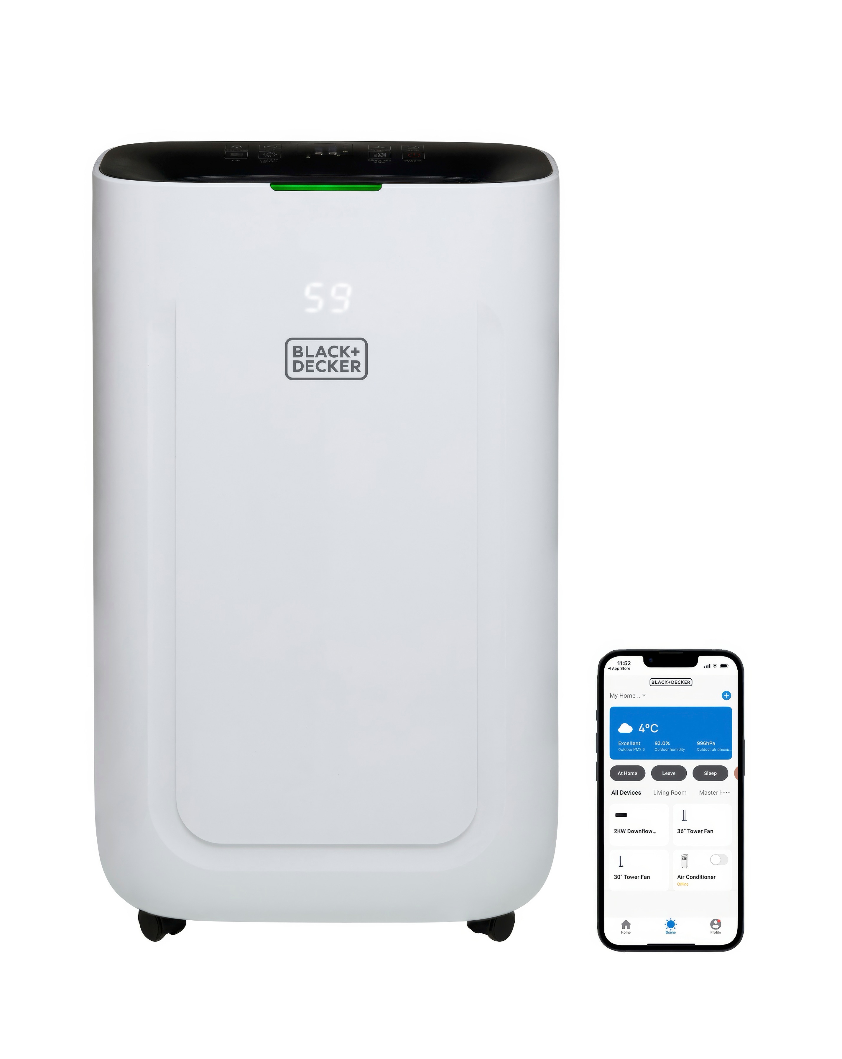 New In - BLACK+DECKER 20L Smart Dehumidifier