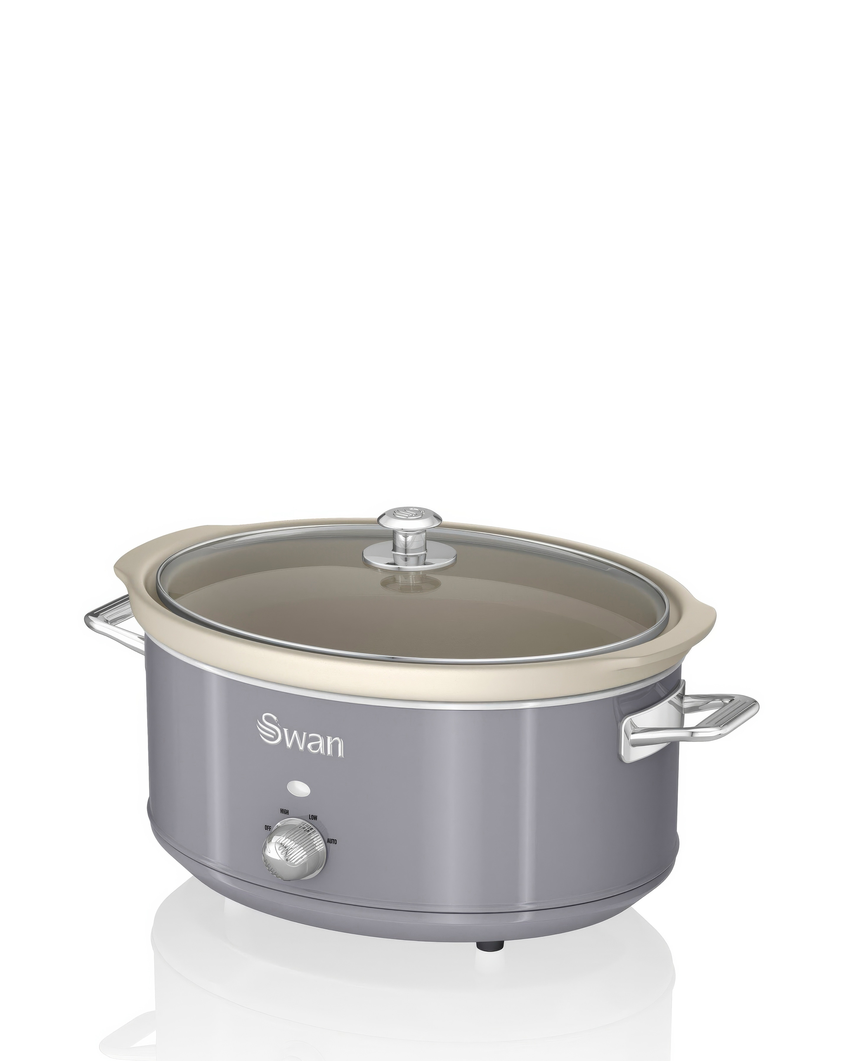 New In - Swan 6.5L Slow Cooker Retro Grey