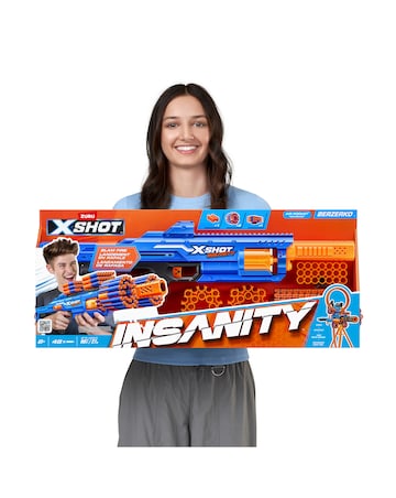 X Shot Insanity-Berzerko 8-Shot Blaster with 48 darts