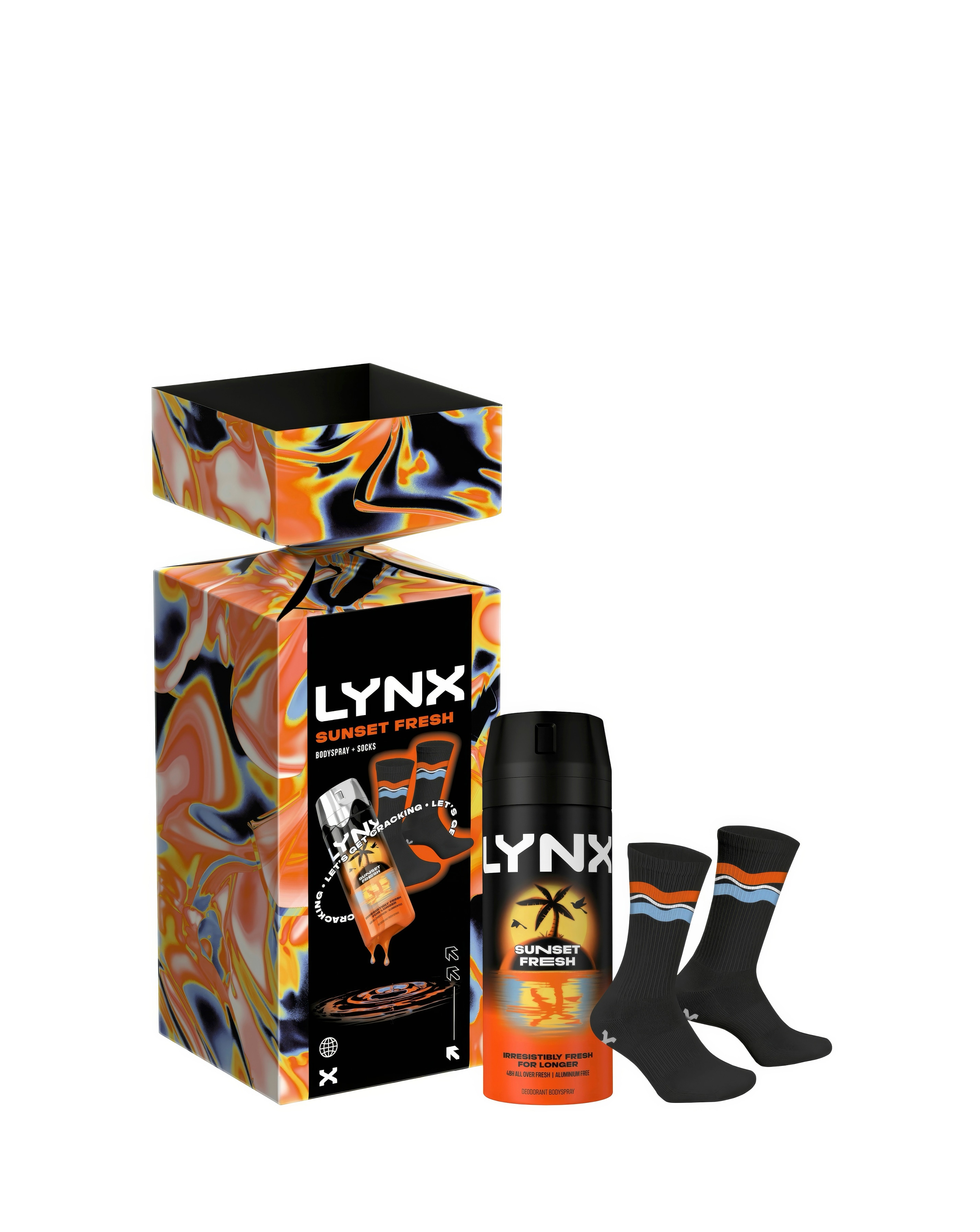 Lynx Bodyspray + Socks Cracker Gift Set