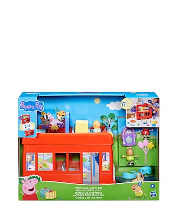 Peppa Pig Peppa's 2-in-1 Party Bus Playset