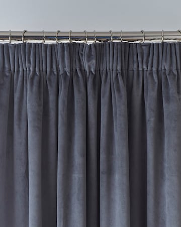 Velvet Light Filtering Pencil Pleat Curtains