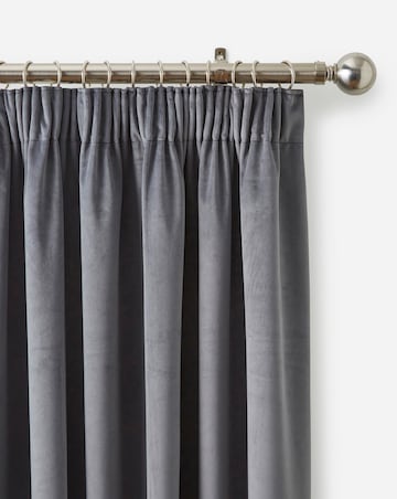 Velvet Light Filtering Pencil Pleat Curtains
