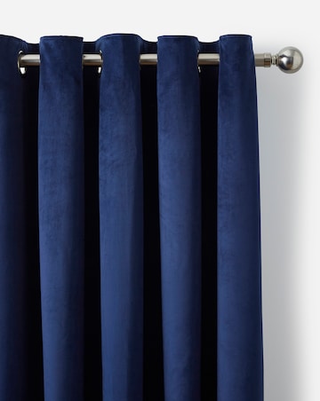 Velour Eyelet Curtains