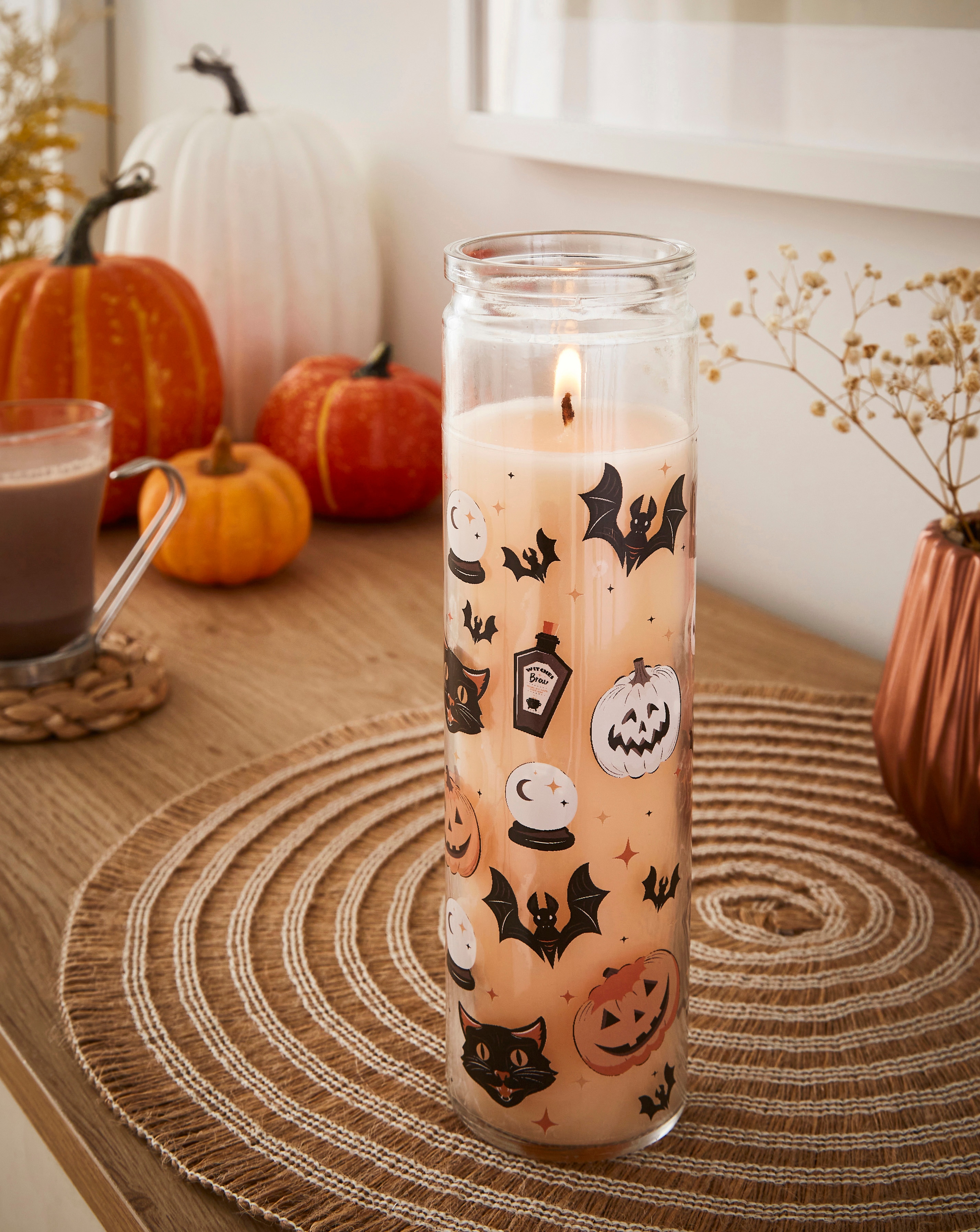 Spooky Spiced Pumpkin Tube Candle
