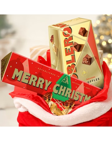 Toblerone Merry Christmas Bar and Assorted Truffles bundle