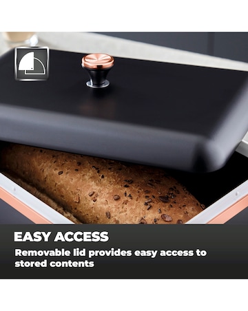 Tower Cavaletto Bread Bin Black