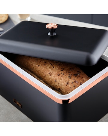 Tower Cavaletto Bread Bin Black