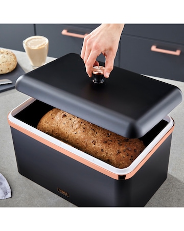 Tower Cavaletto Bread Bin Black