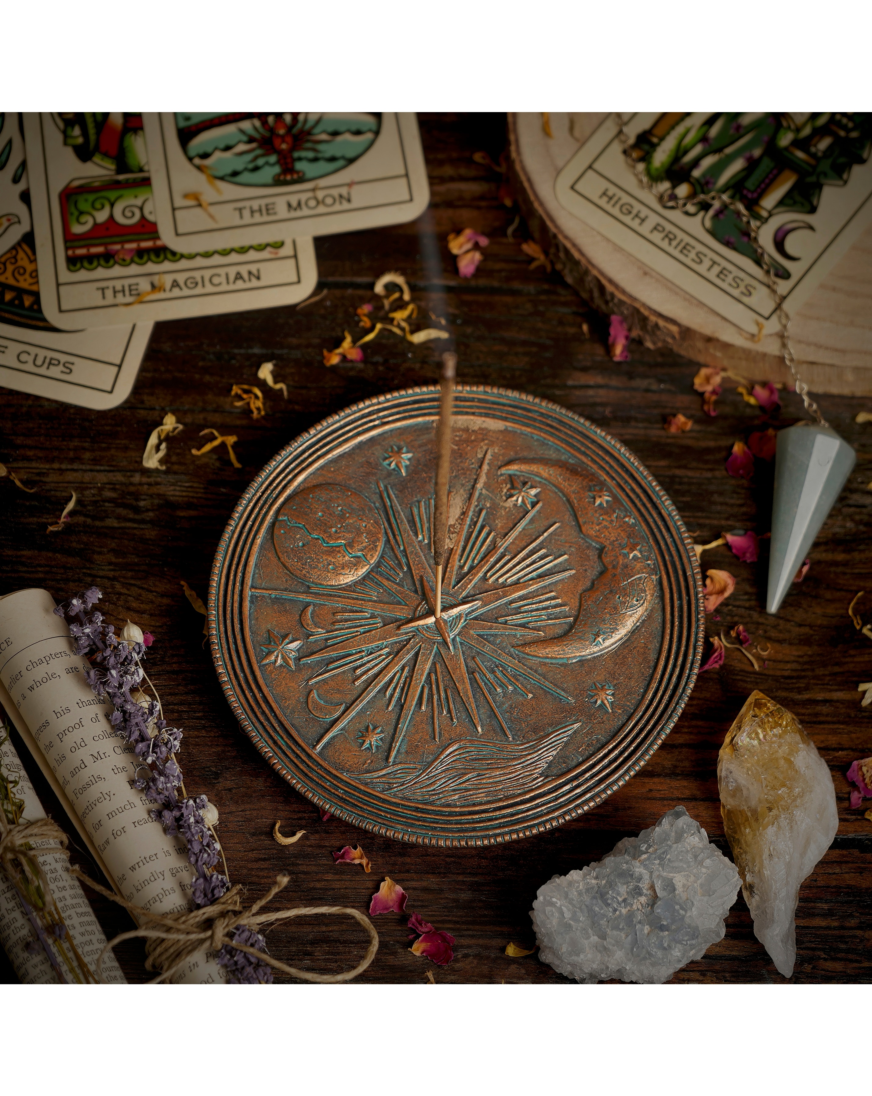 New In - Mystic Legends Sun & Moon Incense Burner