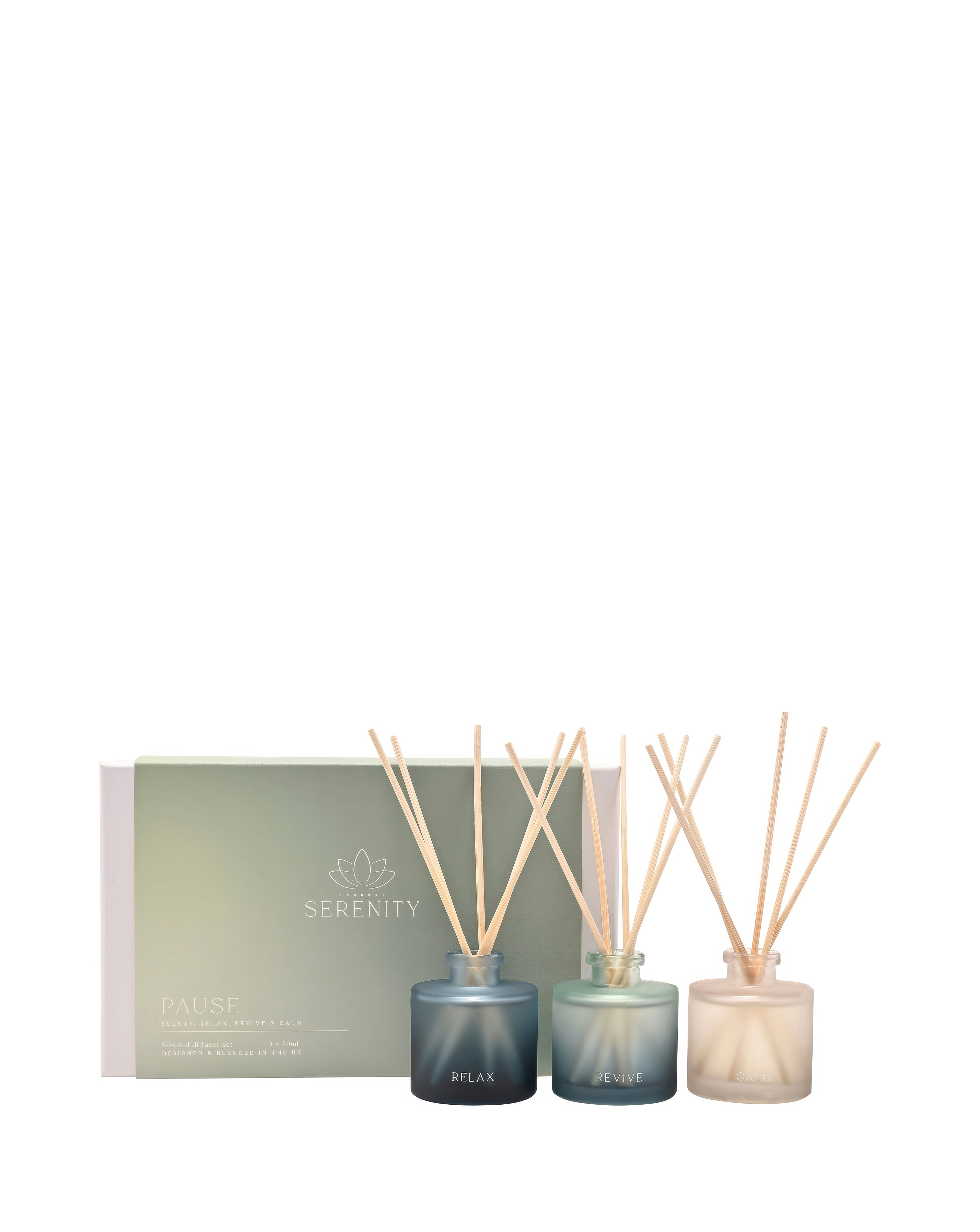 New In - Serenity 'Pause' 50ml Diffusers Set of 3