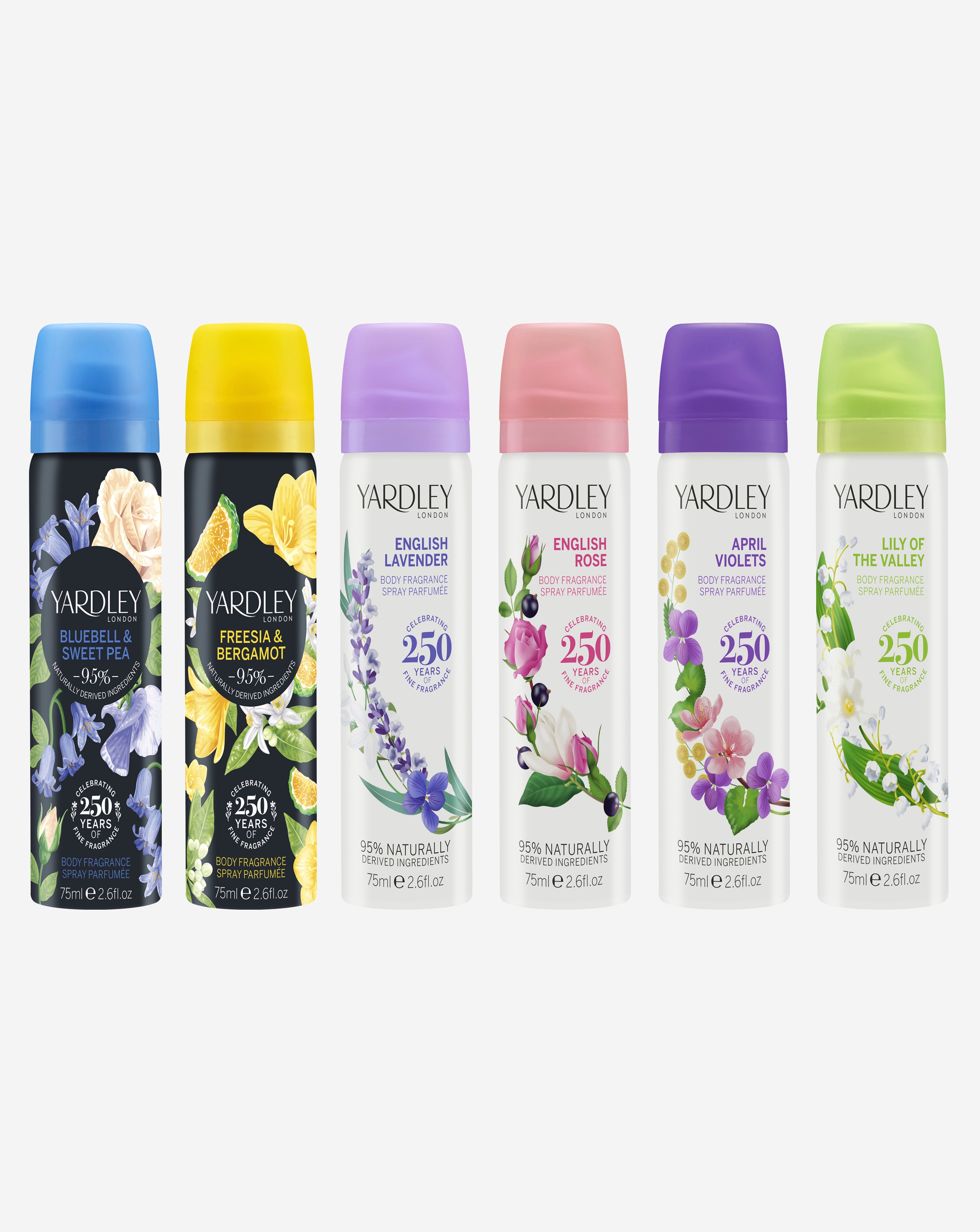 Set of 5 Body Sprays 6TH SPRAY FREE