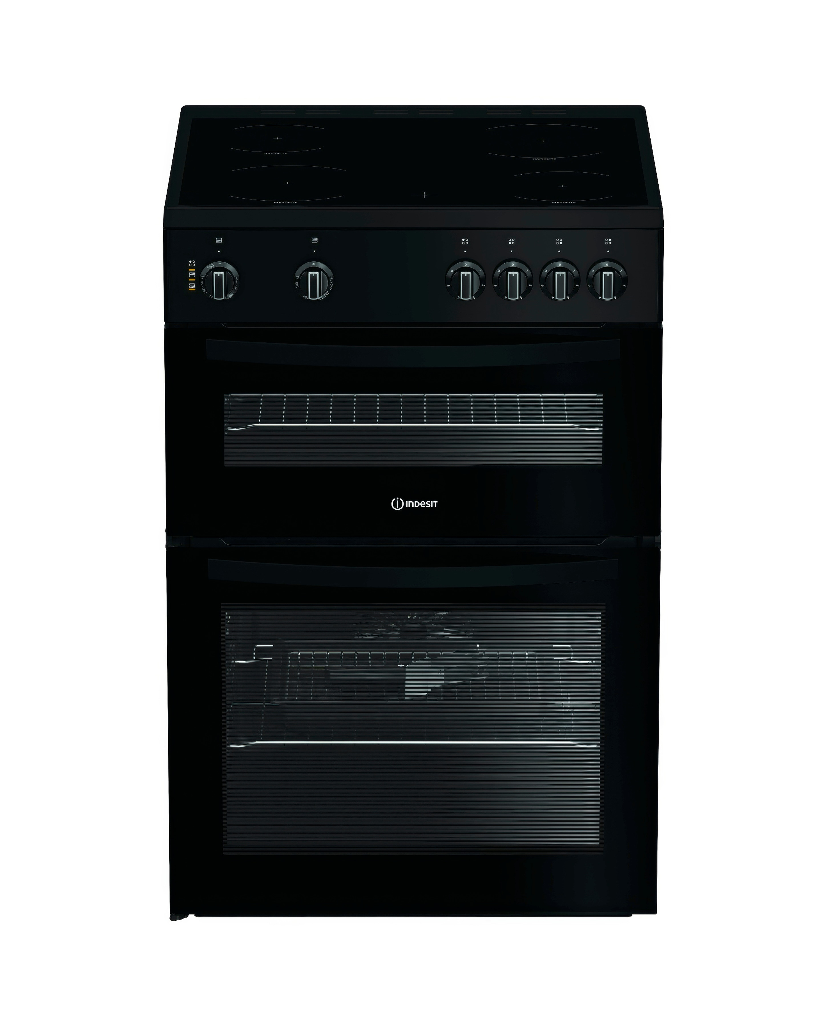 Indesit IDE6VMB Ceramic Hob Cooker