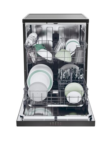 Hoover HF 3C7L0B 13 place Dishwasher - Black + installtion