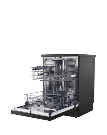 Hoover HF 3C7L0B 13 place Dishwasher - Black + installtion